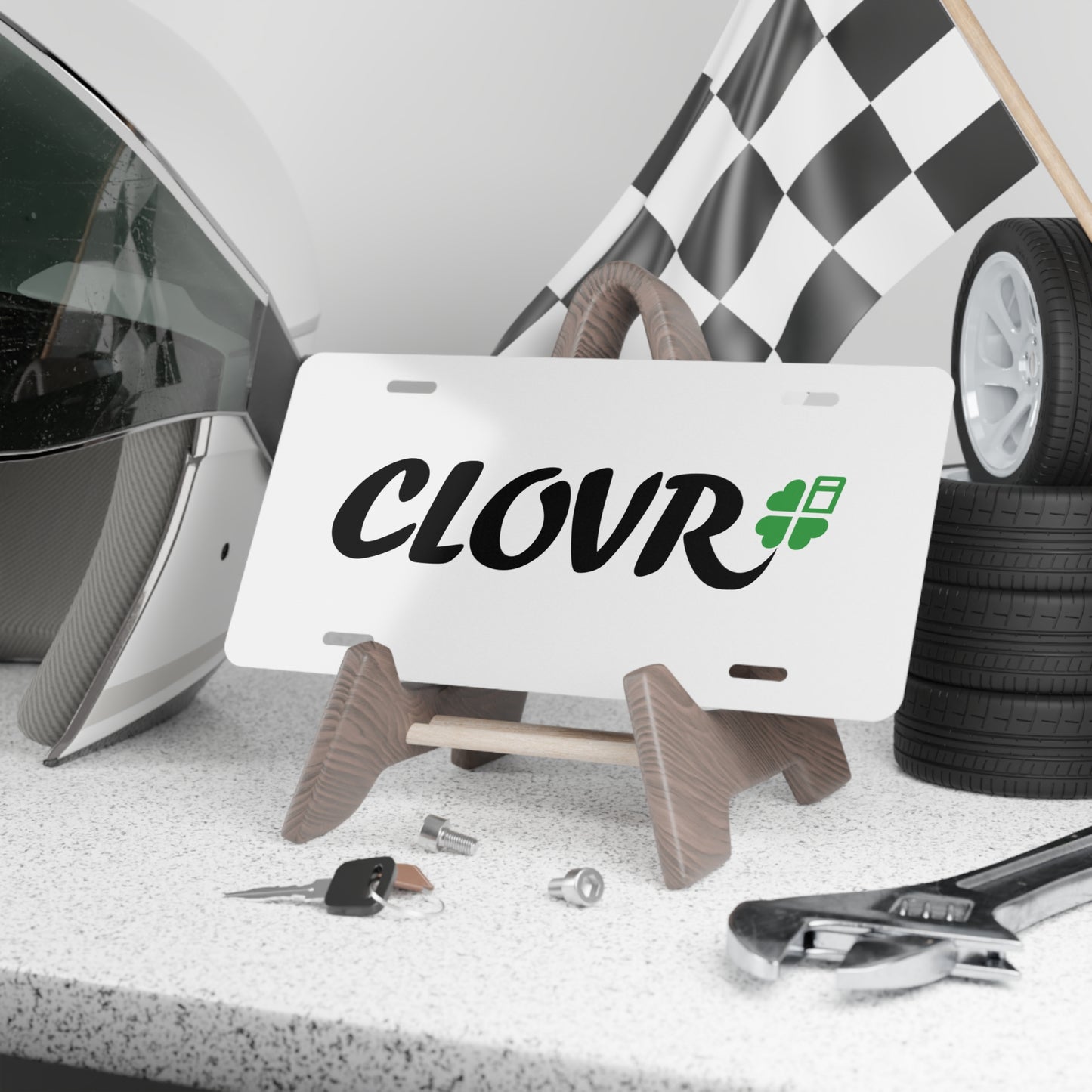 Clovr Vanity Plate