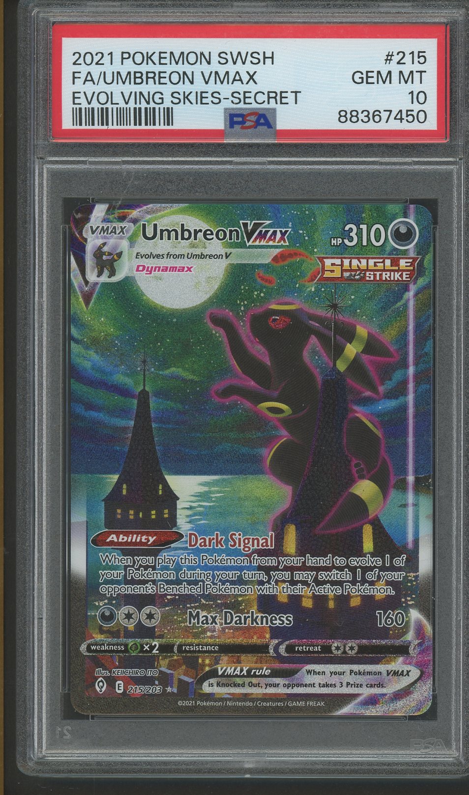 Umbreon VMAX PSA 10