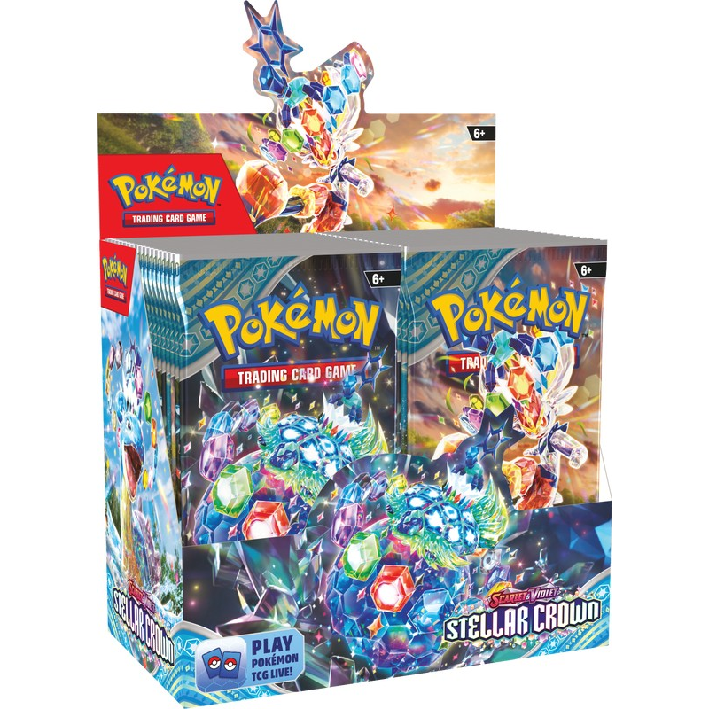 Pokemon English SV07 Stellar Crown Booster Box Clovr Cards Pokemon English SV07 Stellar Crown Booster Box Clovr Cards
