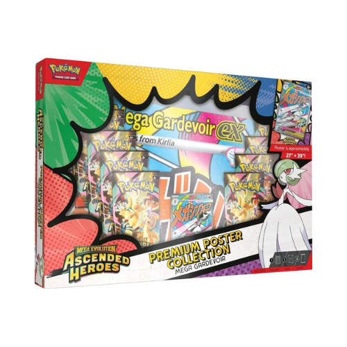 Pokemon English ME2.5 Ascended Heroes Premium Poster Collection: Mega Lucario & Mega Gardevoir