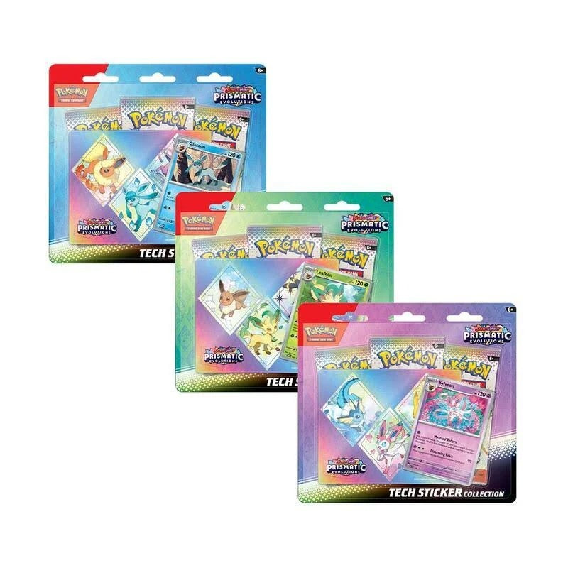 Pokemon English SV8.5 Prismatic Evolutions Tech Sticker Collection