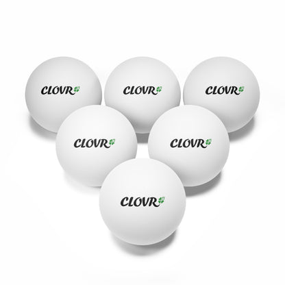 Clovr Ping Pong Balls, 6 pcs