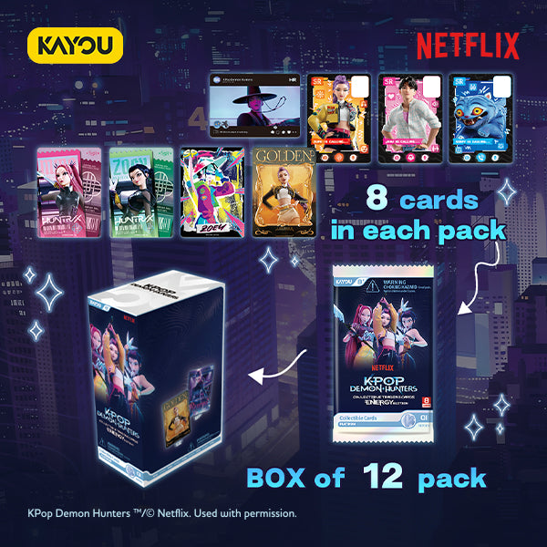KAYOU KPop Demon Hunters Collectible Trading Cards Energy Edition - Display Box