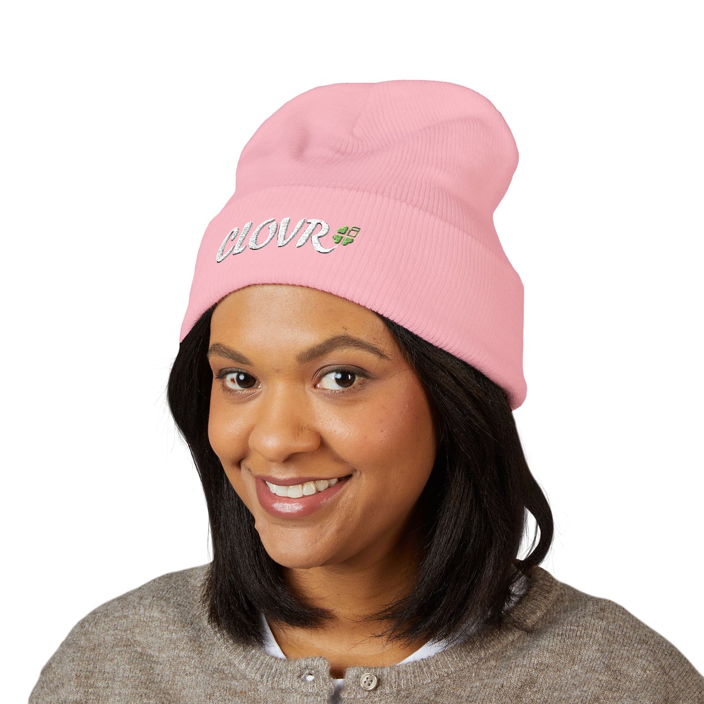 Embroidered Clovr Beanie