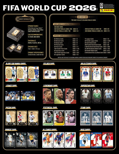 PANINI FIFA World Cup 2026 Official Football Collectible Trading Cards - Ultra Edition