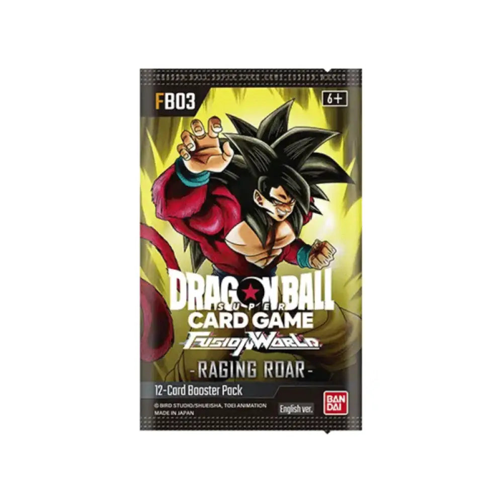 [Sealed] Bandai Dragon Ball Super English Fb03 Fusion World Raging Roar Trading Cards Card Games