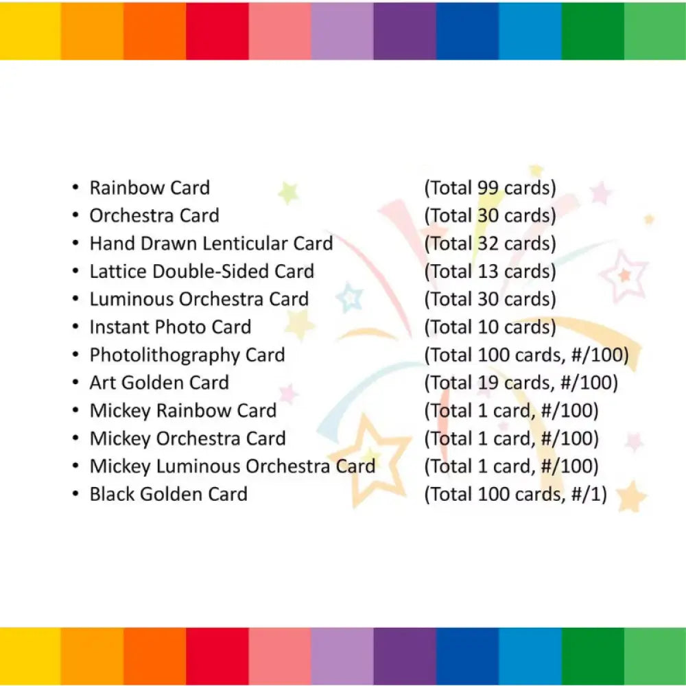 [Sealed]Card.fun Disney 100 Joyful Hobby Box Trading Cards Card Games